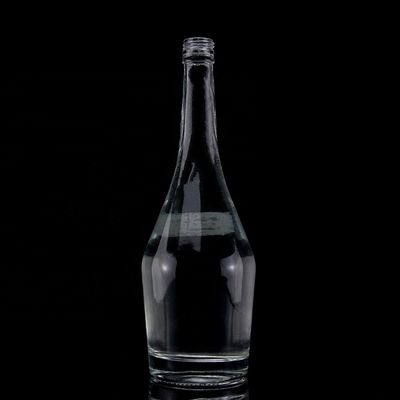 Estampagem a quente Customizado 700ml 750ml Garrafa de vidro para Whisky Gin Vodka Rum Liquor