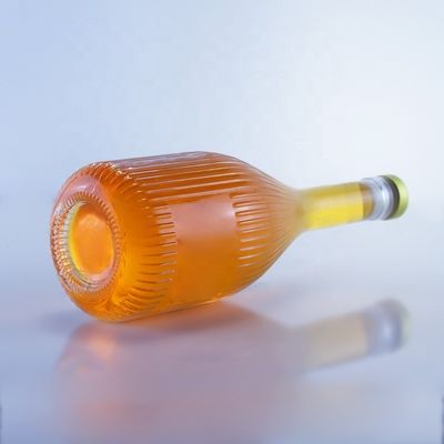 Garrafa de vidro vazia transparente para Vodka Gin Rum Whisky Brandy em 500ml 750ml 1000ml