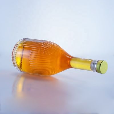 Garrafa de vidro vazia transparente para Vodka Gin Rum Whisky Brandy em 500ml 750ml 1000ml