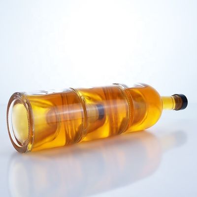Elegante garrafa de 500ml 750ml 1000ml Flint Glass Spirit para Whisky Vodka Champagne Tequila