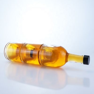 Elegante garrafa de 500ml 750ml 1000ml Flint Glass Spirit para Whisky Vodka Champagne Tequila