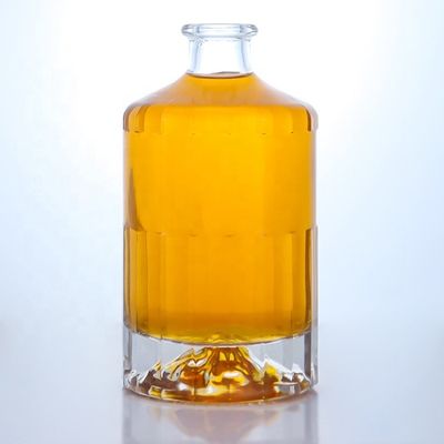 500 ml 700 ml 750 ml Flint Glass Spirit Gin Whiskey Vodka Brandy Liquor Botão com Cortiça
