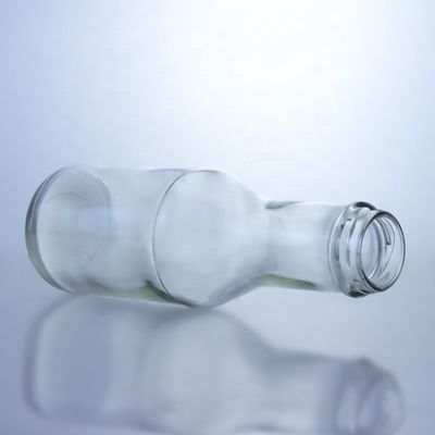 200/375/500/750/1000ml Garrafa de vidro com tampa de parafuso para sumo de água Café de leite