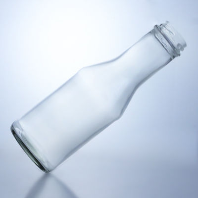200/375/500/750/1000ml Garrafa de vidro com tampa de parafuso para sumo de água Café de leite