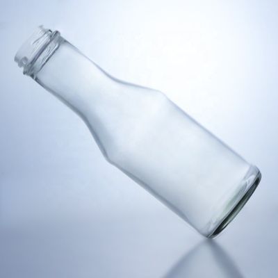 200/375/500/750/1000ml Garrafa de vidro com tampa de parafuso para sumo de água Café de leite