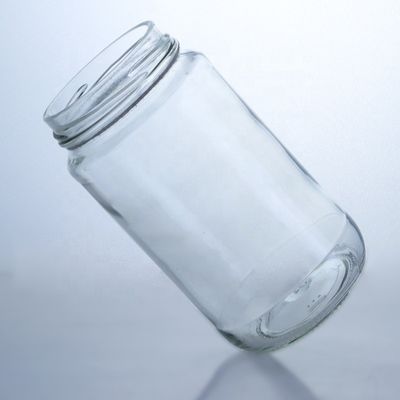 Capuz de parafuso de vinho Elegante 410ml 500ml garrafa de vidro transparente para salada Salsa de chili ketchup