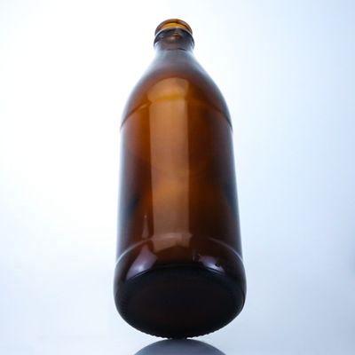 Garrafa de cerveja garrafas de vidro vazias com tampa de coroa 700ml 750ml garrafa de âmbar pequena criativa