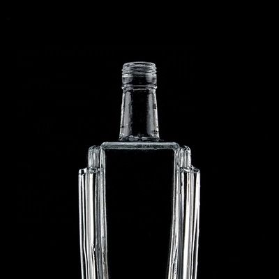 500 ml 700 ml 750 ml garrafa de vidro de pedra para champanhe gin rum transparente e em relevo