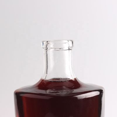 Tipo de vedação de uísque de cortiça 750 ml/1000 ml garrafa de vidro transparente para champanhe