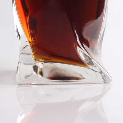 Tipo de vedação de uísque de cortiça 750 ml/1000 ml garrafa de vidro transparente para champanhe