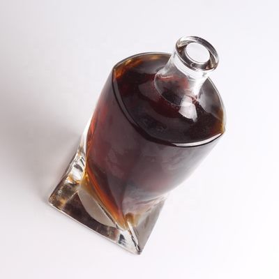 Tipo de vedação de uísque de cortiça 750 ml/1000 ml garrafa de vidro transparente para champanhe
