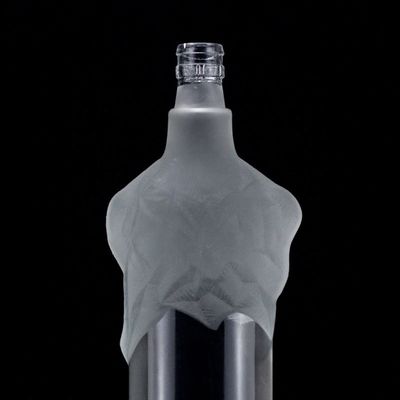 500 ml 700 ml 750 ml garrafa transparente de vidro de pedra para champanhe gin rum design único