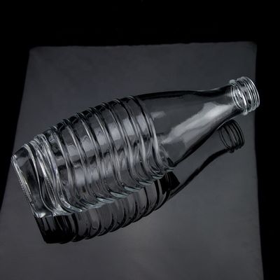 Collar de vidro de vodka 750 ml 1000 ml Limpo Flint Gin Rum Champagne Tequila garrafa de uísque