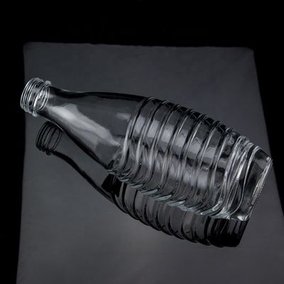Collar de vidro de vodka 750 ml 1000 ml Limpo Flint Gin Rum Champagne Tequila garrafa de uísque
