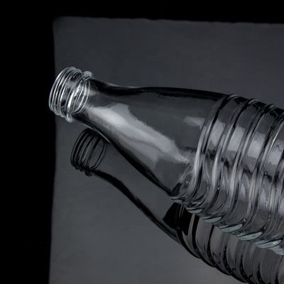 Collar de vidro de vodka 750 ml 1000 ml Limpo Flint Gin Rum Champagne Tequila garrafa de uísque