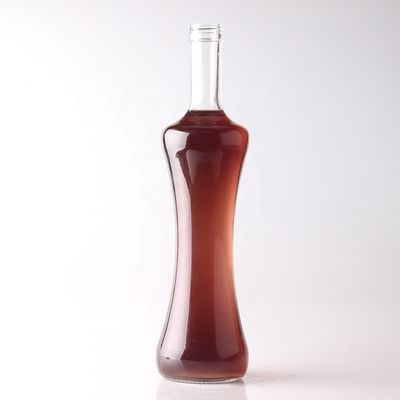 500 ml 750 ml 1000 ml garrafa de vidro para tequila Material de corpo transparente personalizado