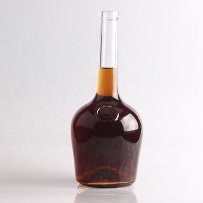 Garrafas de vidro de pedra de fundo grosso e pescoço longo personalizadas para Vodka Gin Rum Champagne