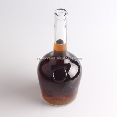 Garrafas de vidro de pedra de fundo grosso e pescoço longo personalizadas para Vodka Gin Rum Champagne