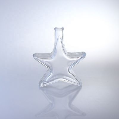 Garrafa de vidro de whisky, vodka e brandy em forma especial, com acabamento de cortiça, feita de vidro