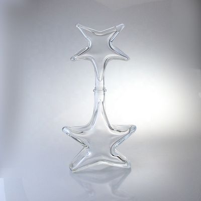 Garrafa de vidro de whisky, vodka e brandy em forma especial, com acabamento de cortiça, feita de vidro