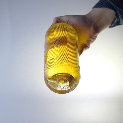 Garrafa de vidro transparente de 750 ml de capacidade extra com gravação de pedra com rolha de 500 ml de capacidade