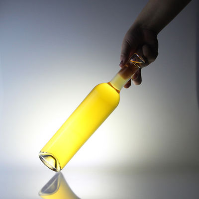 Material de base Garrafa de vidro de licor 500 ml 750 ml 1000 ml para vodka Brandy Whiskey Vinho