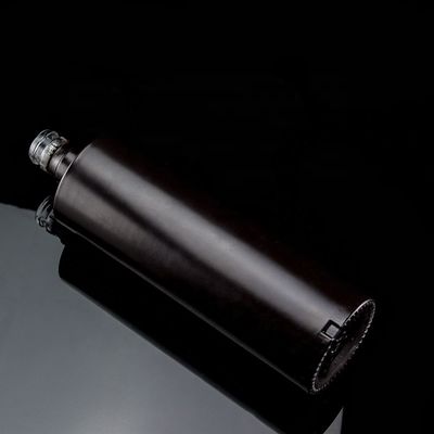 Botelha de vidro Whiskey Vodka 700ml 750ml Negro Distribuidor de garrafa de vidro personalizado