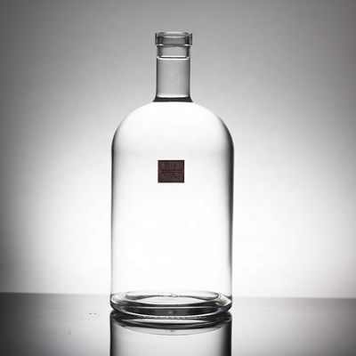 Garrafa de vidro de vodka 1 litro 1,75 litro 500 ml 700 ml 750 ml garrafa de champanhe