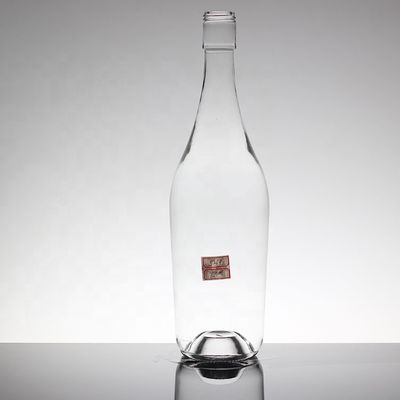 Garrafa de vidro de vodka 1 litro 1,75 litro 500 ml 700 ml 750 ml garrafa de champanhe