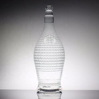 Garrafa de vidro de vodka 1 litro 1,75 litro 500 ml 700 ml 750 ml garrafa de champanhe
