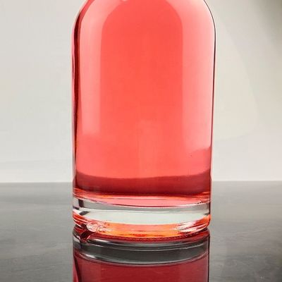 Garrafa de vidro global clássica redonda 70cl 75cl para bebidas alcoólicas com logotipo personalizado