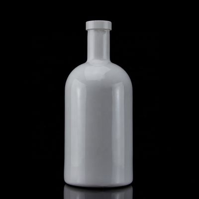 Garrafa de vidro global clássica redonda 70cl 75cl para bebidas alcoólicas com logotipo personalizado