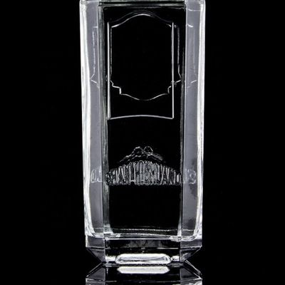 750ml 75cl Super Flint Quadrado Garrafa de vidro em relevo com tampa de parafuso Rum Vodka Whisky