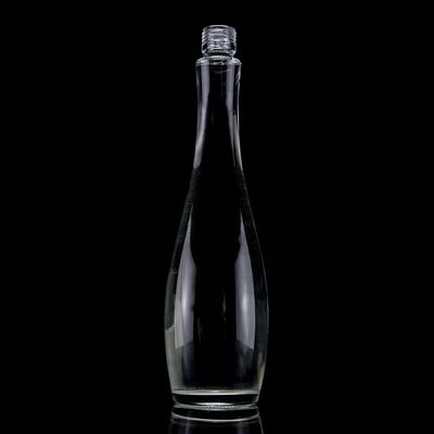750 ml 75 cl Super Flint Teardrop em forma de rum Vodka Whisky garrafa de vidro com colarinho de vidro