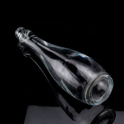 750 ml 75 cl Super Flint Teardrop em forma de rum Vodka Whisky garrafa de vidro com colarinho de vidro