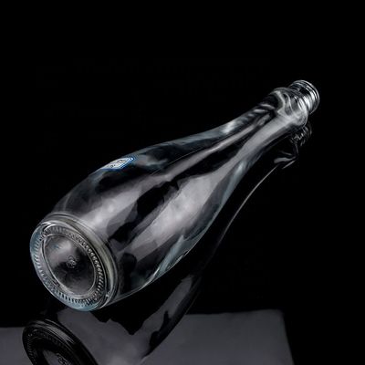 750 ml 75 cl Super Flint Teardrop em forma de rum Vodka Whisky garrafa de vidro com colarinho de vidro