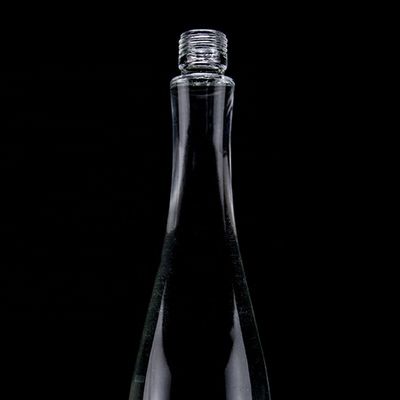 750 ml 75 cl Super Flint Teardrop em forma de rum Vodka Whisky garrafa de vidro com colarinho de vidro