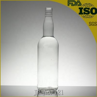 1 L de garrafa de vidro com rolha de borracha para bebidas alcoólicas com serigrafia