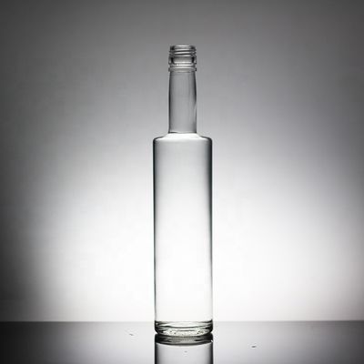 Gravar garrafa de vidro de 1 litro com tampa de cortiça para vodka de uísque