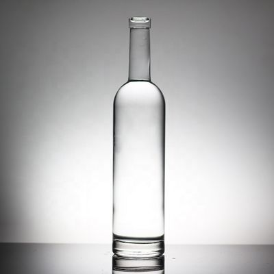 Garrafa industrial de 750 ml de vidro de cristal com decoração de gelo/pintura/impressão