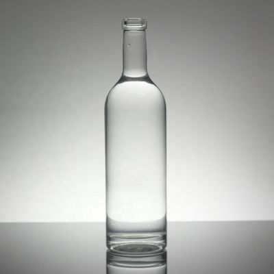 Garrafa industrial de 750 ml de vidro de cristal com decoração de gelo/pintura/impressão