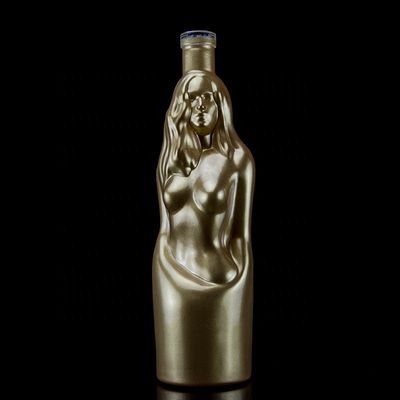 Bottle de vidro em forma de corpo de mulheres bonitas com tipo de vedação de cortiça