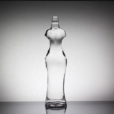 Bottle de vidro em forma de corpo de mulheres bonitas com tipo de vedação de cortiça
