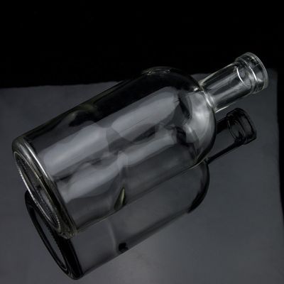 Material de base Garrafa de vidro de 500 ml, 700 ml, 750 ml, com vedação de cortiça e forma redonda