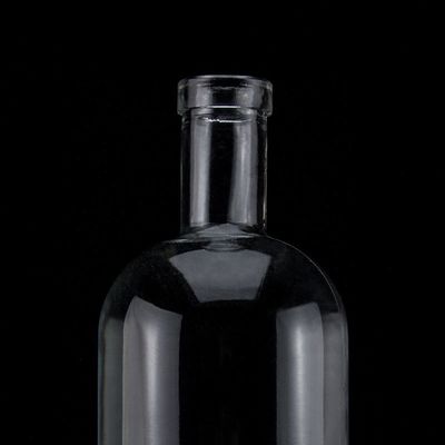 Material de base Garrafa de vidro de 500 ml, 700 ml, 750 ml, com vedação de cortiça e forma redonda