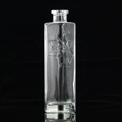Garrafa de vidro para bebidas industriais perfeita para uísque vodka rum tequila