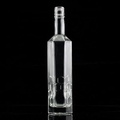 Garrafa de vidro para bebidas industriais perfeita para uísque vodka rum tequila