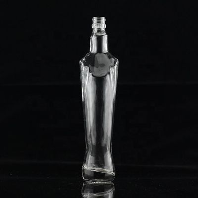 Garrafa de vidro para bebidas industriais perfeita para uísque vodka rum tequila