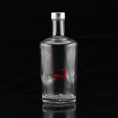 Garrafa de vidro para bebidas industriais perfeita para uísque vodka rum tequila