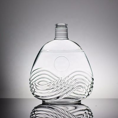 Garrafa de vidro em forma de bomba de 500 ml exclusiva para embalagens personalizadas de bebidas